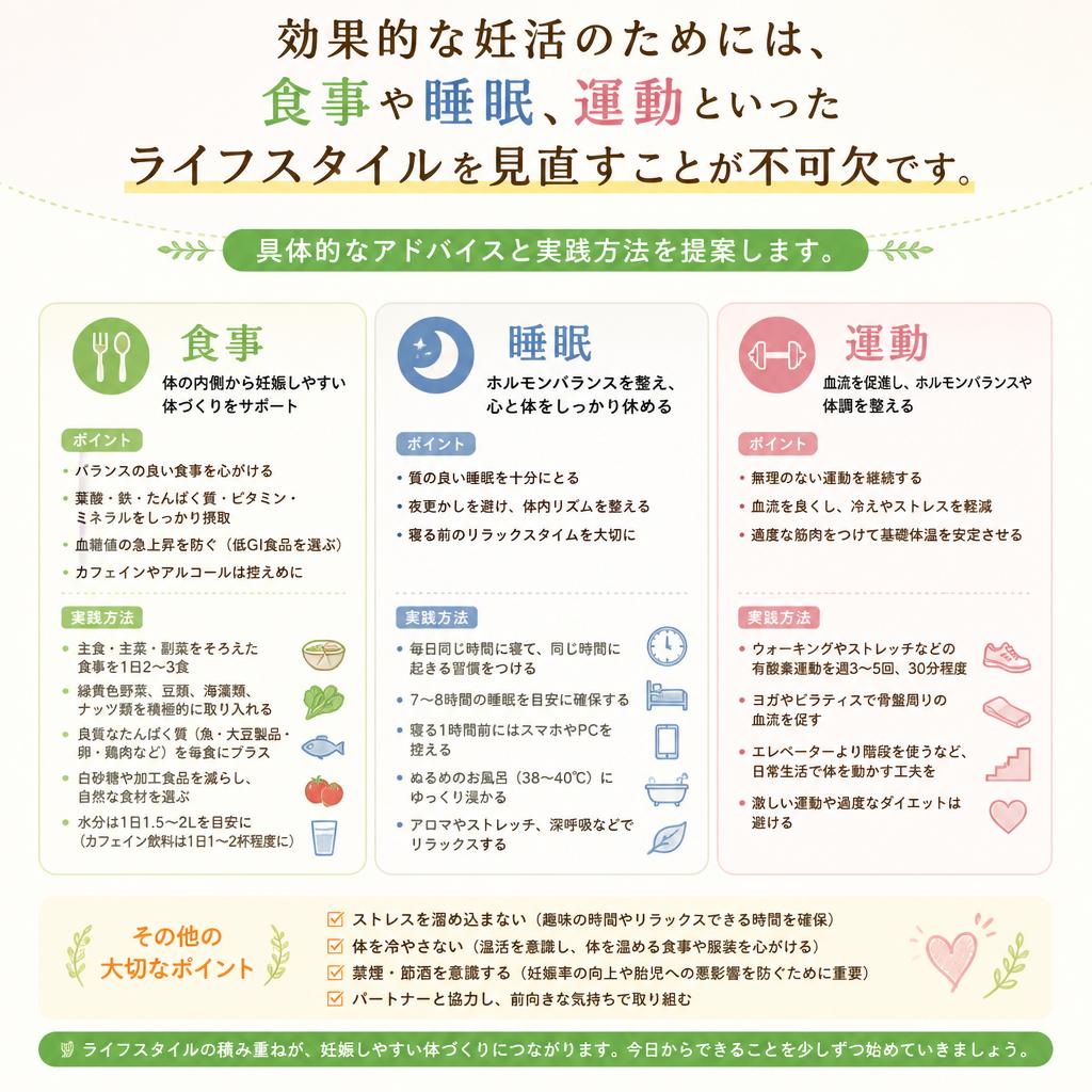 3. 体づくりのためのライフスタイルの見直し