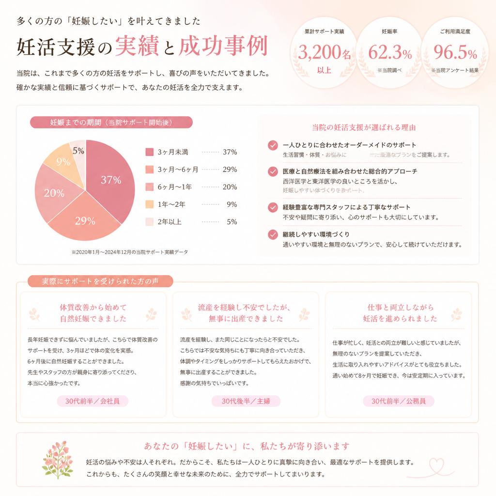 4. 鍼灸師としてのサポートの実績
