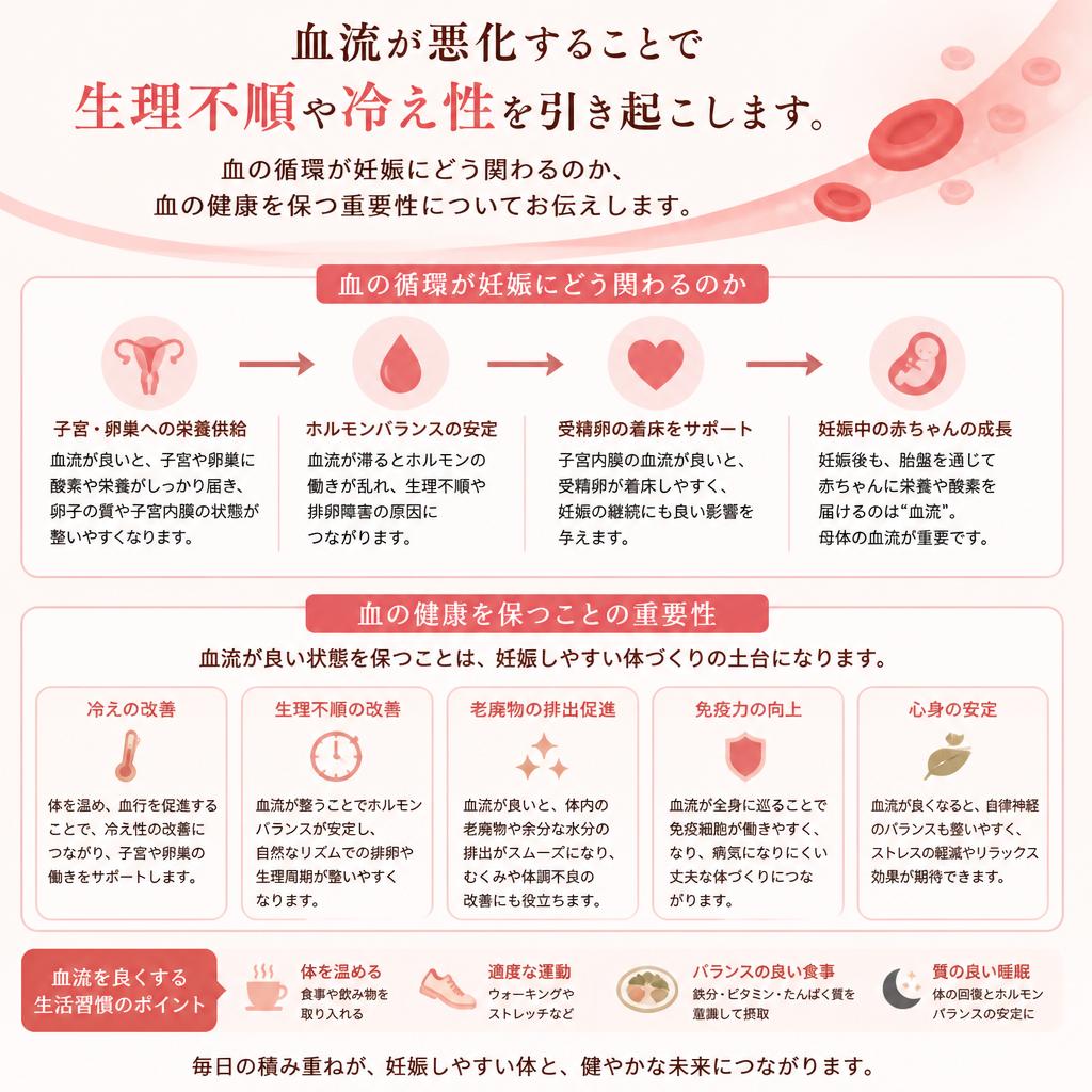 血の循環と妊娠力