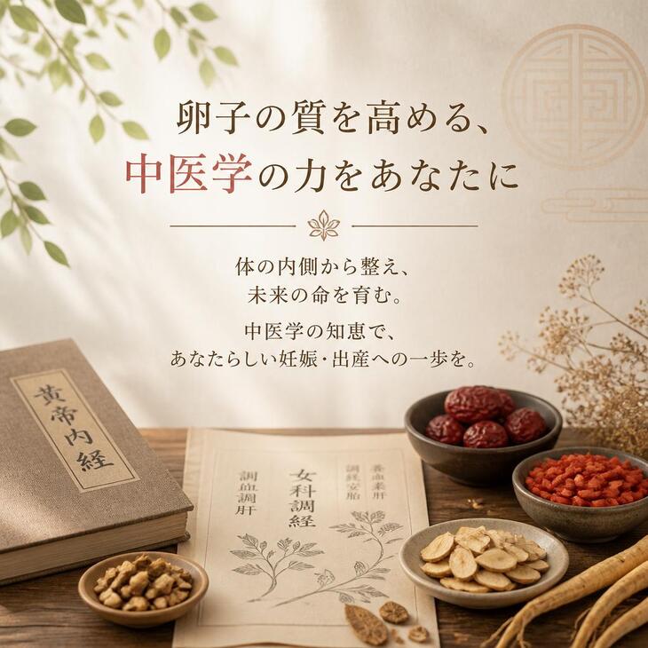 卵子の質を高める、中医学の力をあなたに