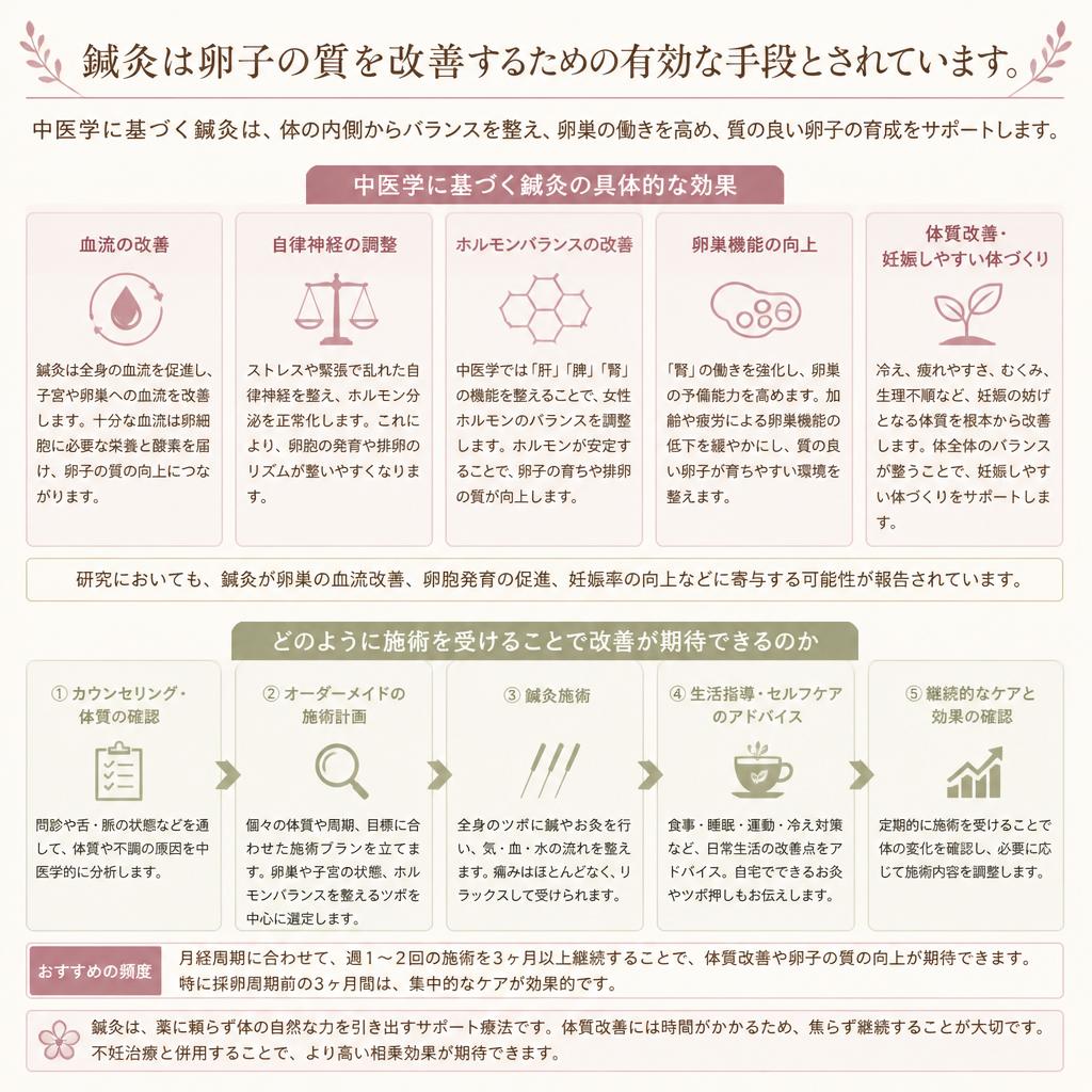 鍼灸による卵子の質改善の効果