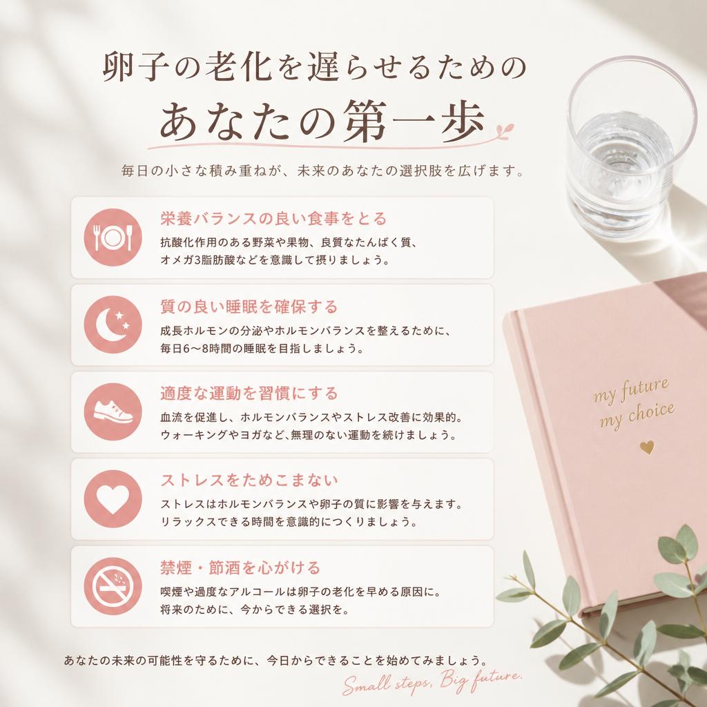 「卵子の老化」を遅らせるためのあなたの第一歩