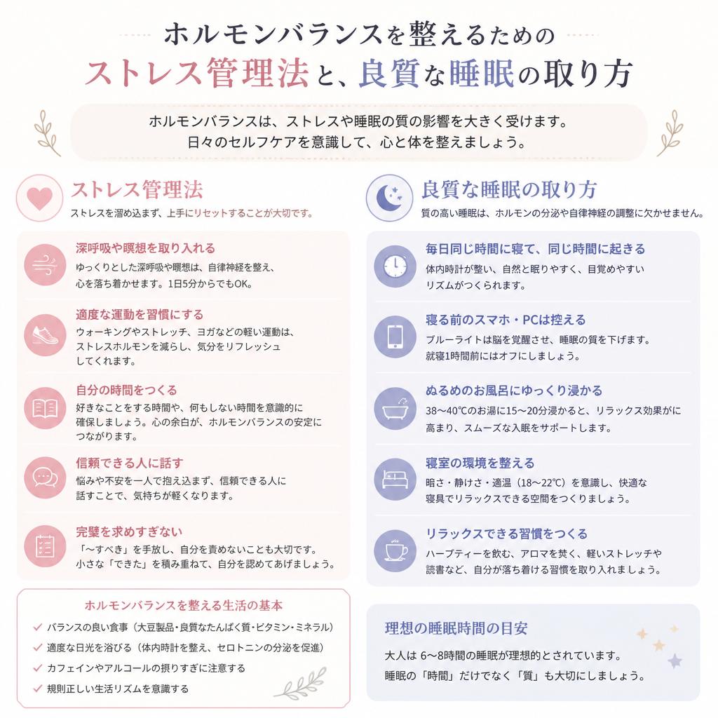 4. ストレス管理と睡眠の質向上
