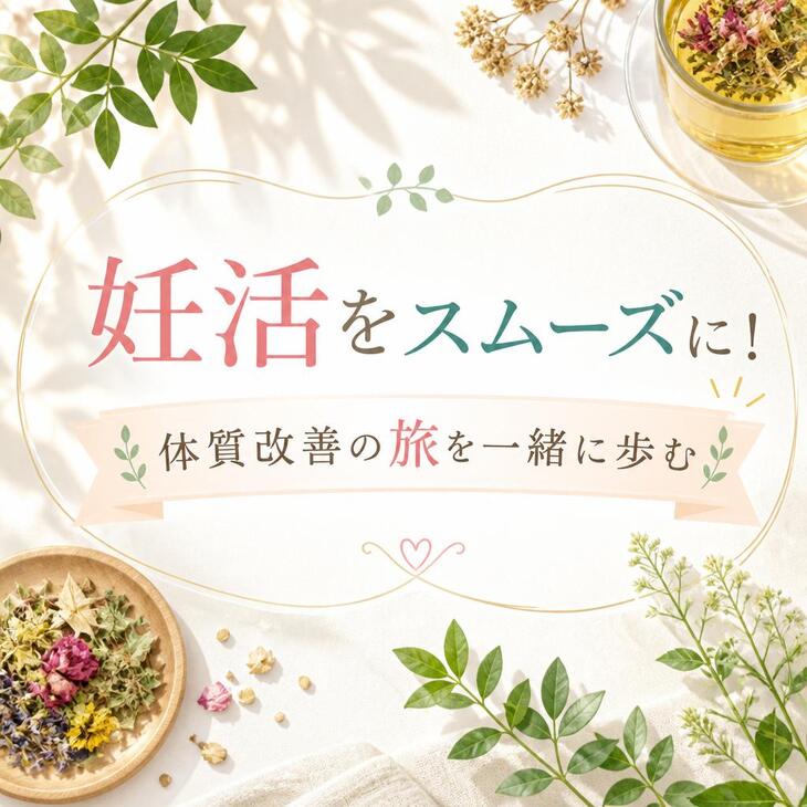 妊活をスムーズに！体質改善の旅を一緒に歩む
