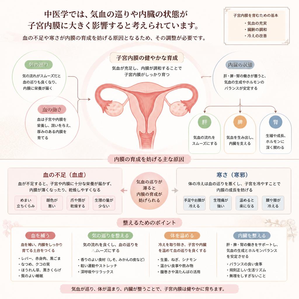 中医学の視点から見る子宮内膜