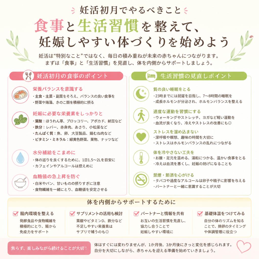 1ヶ月目：食事改善とライフスタイルの見直し