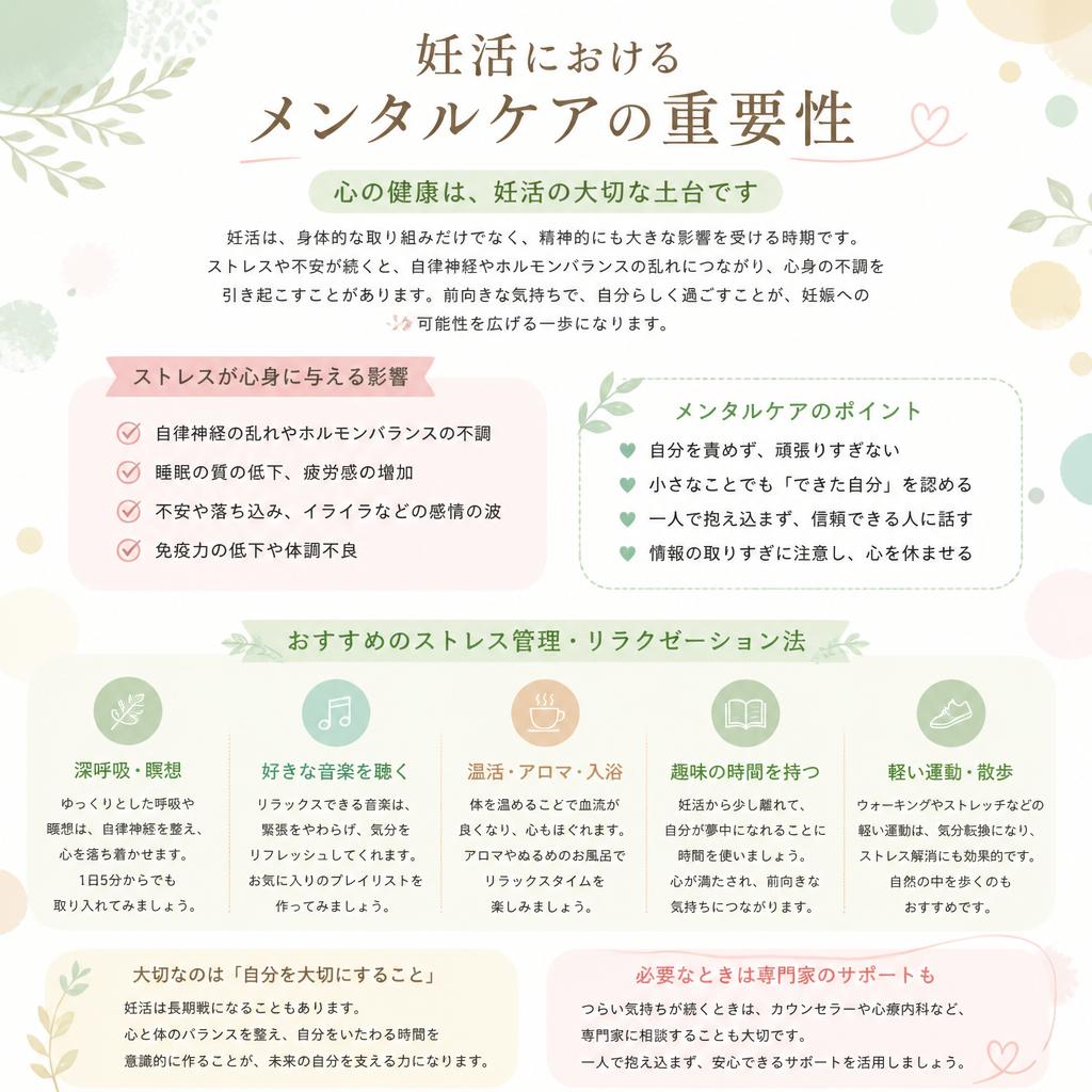 3ヶ月目：心と体の調和を図るメンタルケア