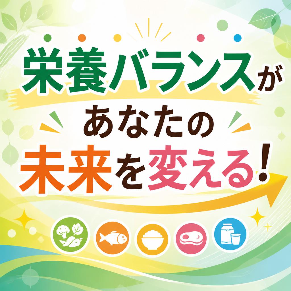 栄養バランスがあなたの未来を変える！
