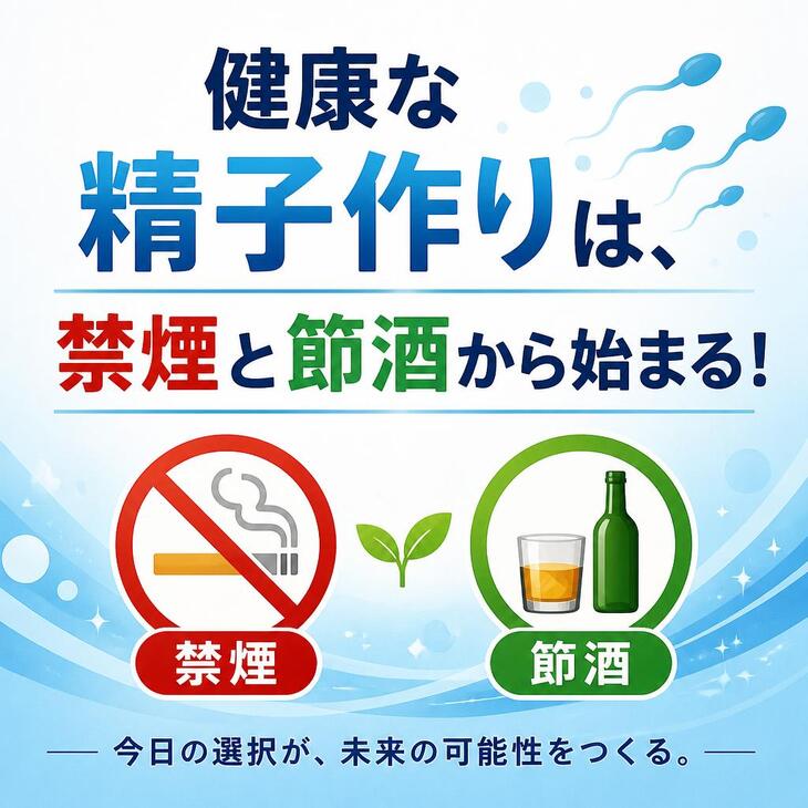 健康な精子作りは、禁煙と節酒から始まる！～銀のすず～
