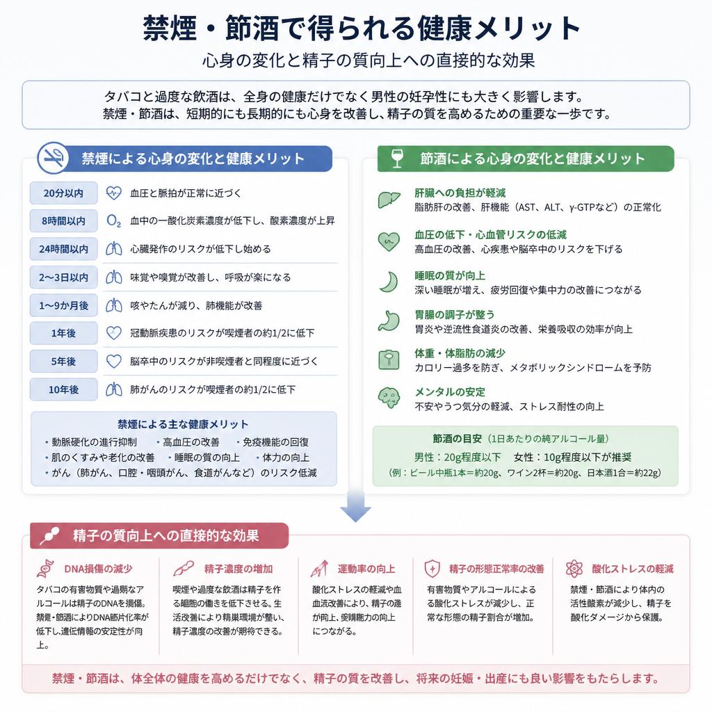 禁煙・節酒のメリット