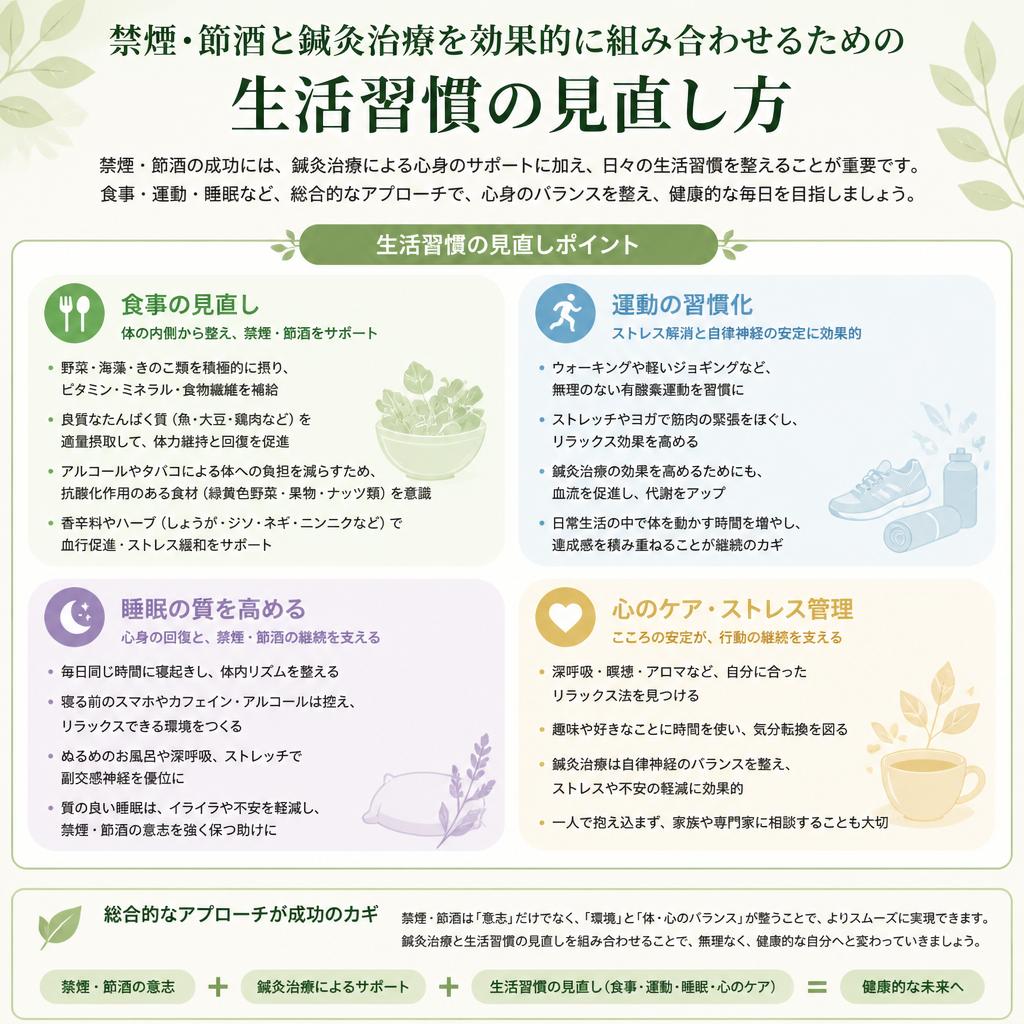 相乗効果を高める生活習慣の見直し