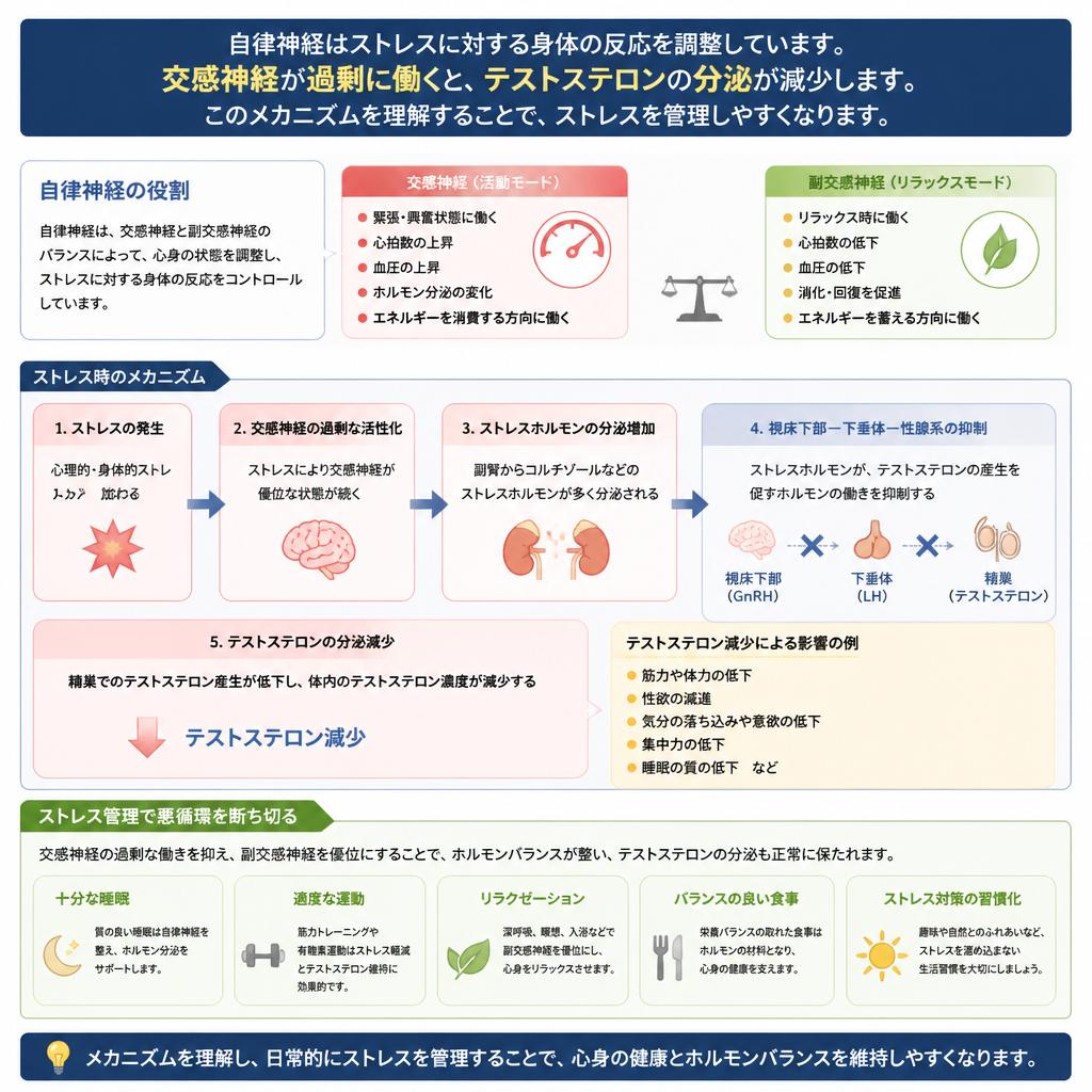 自律神経とテストステロンの関連性