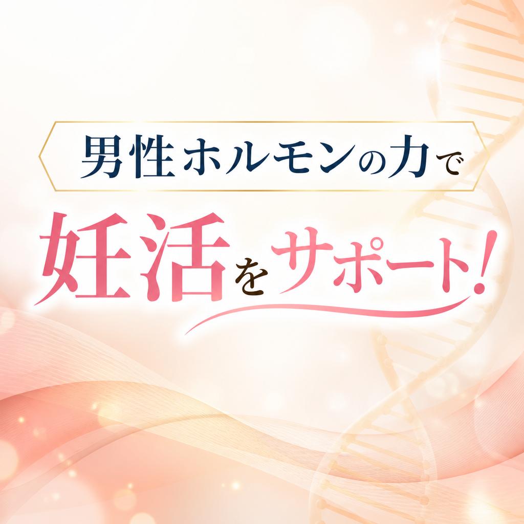 男性ホルモンの力で妊活をサポート！
