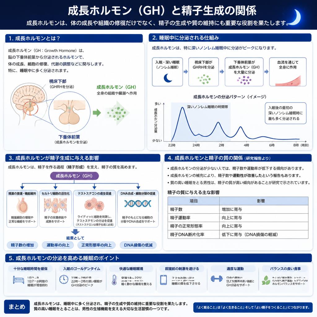 成長ホルモンと造精機能の関係