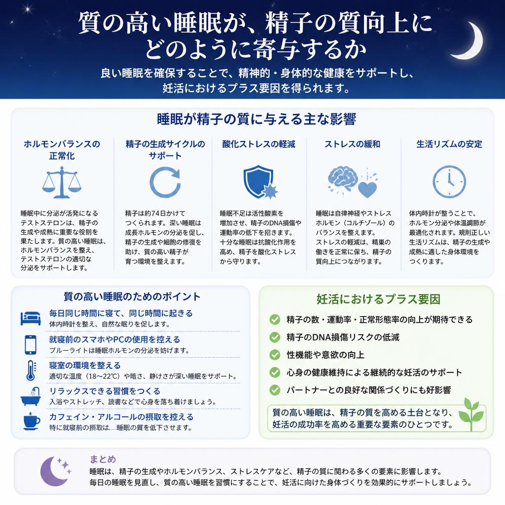 質の高い睡眠の重要性