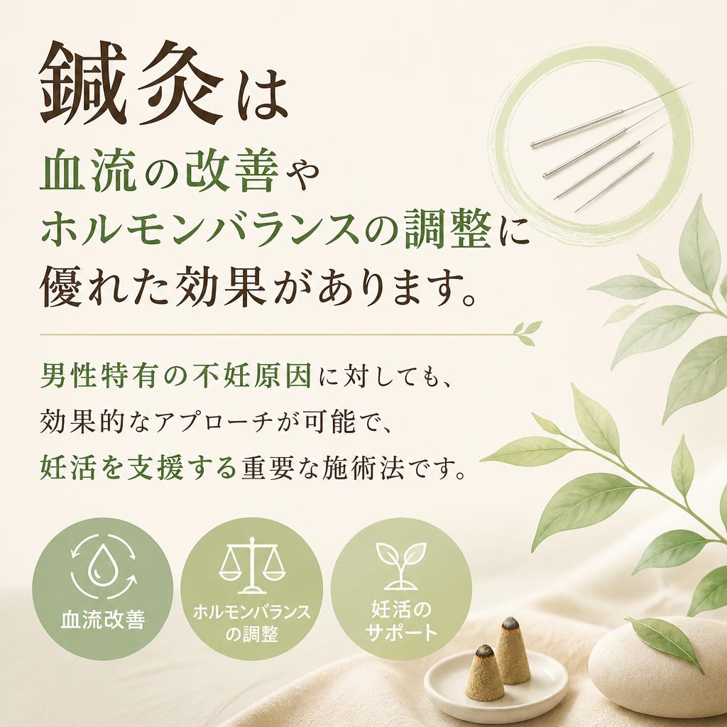 男性のための鍼灸治療の効果