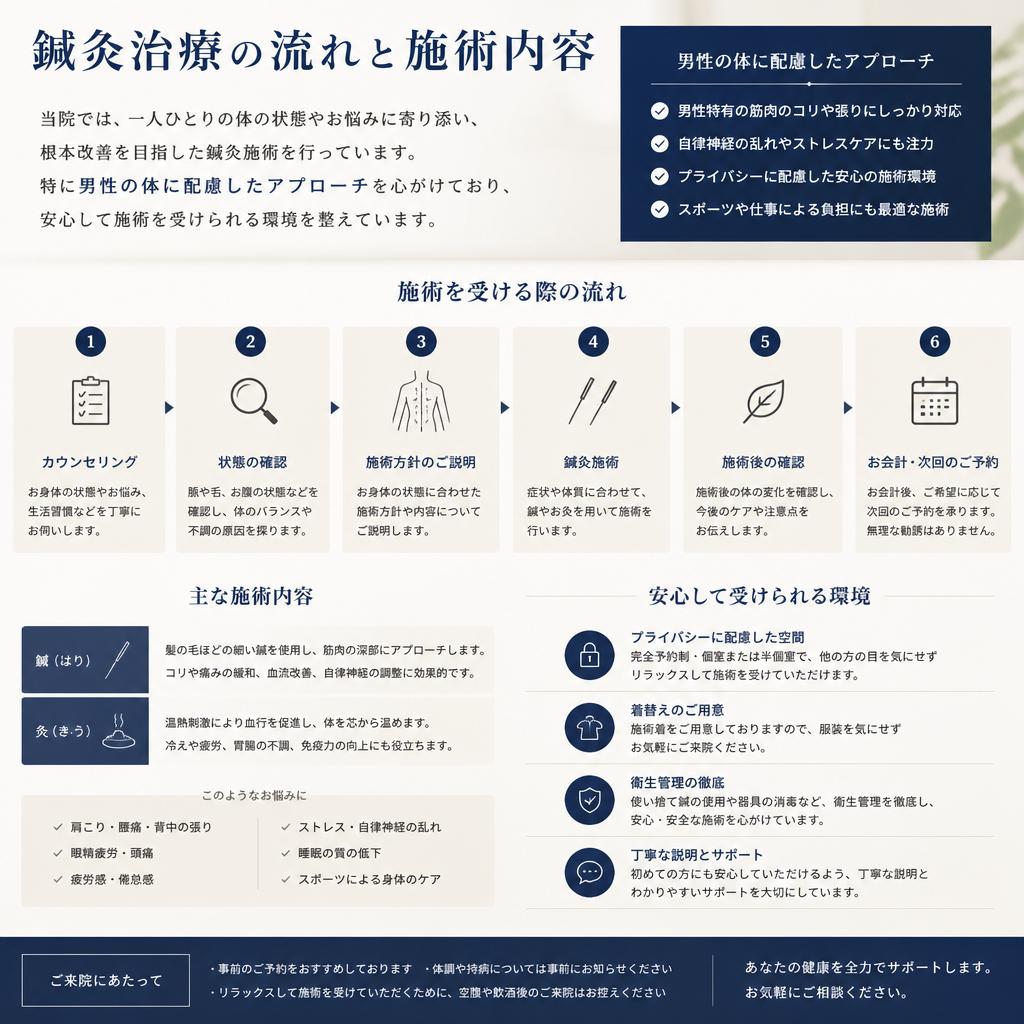 実際の施術内容と流れ