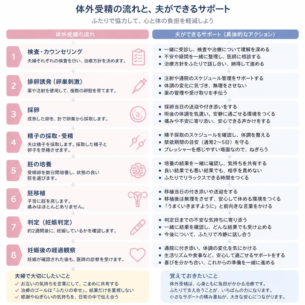 妻の体外受精を支えるために