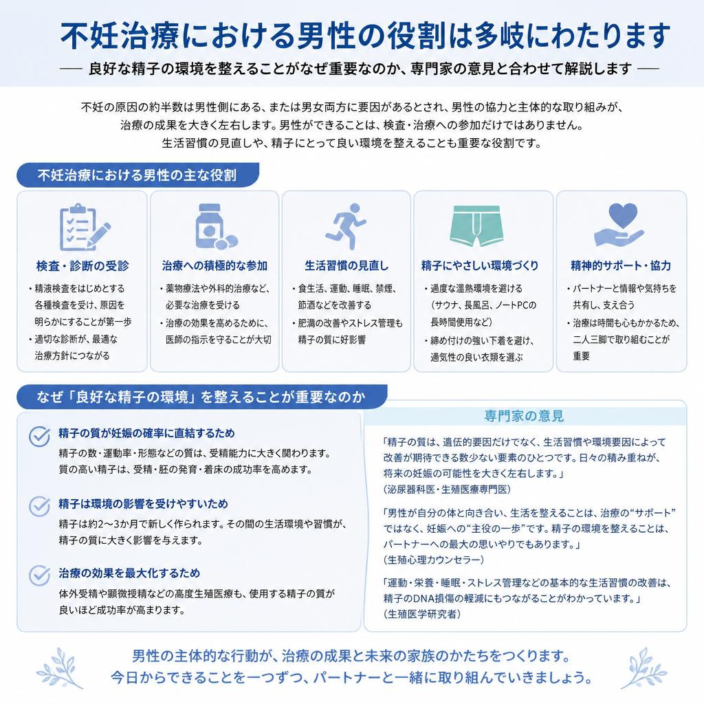不妊治療と男性の関与