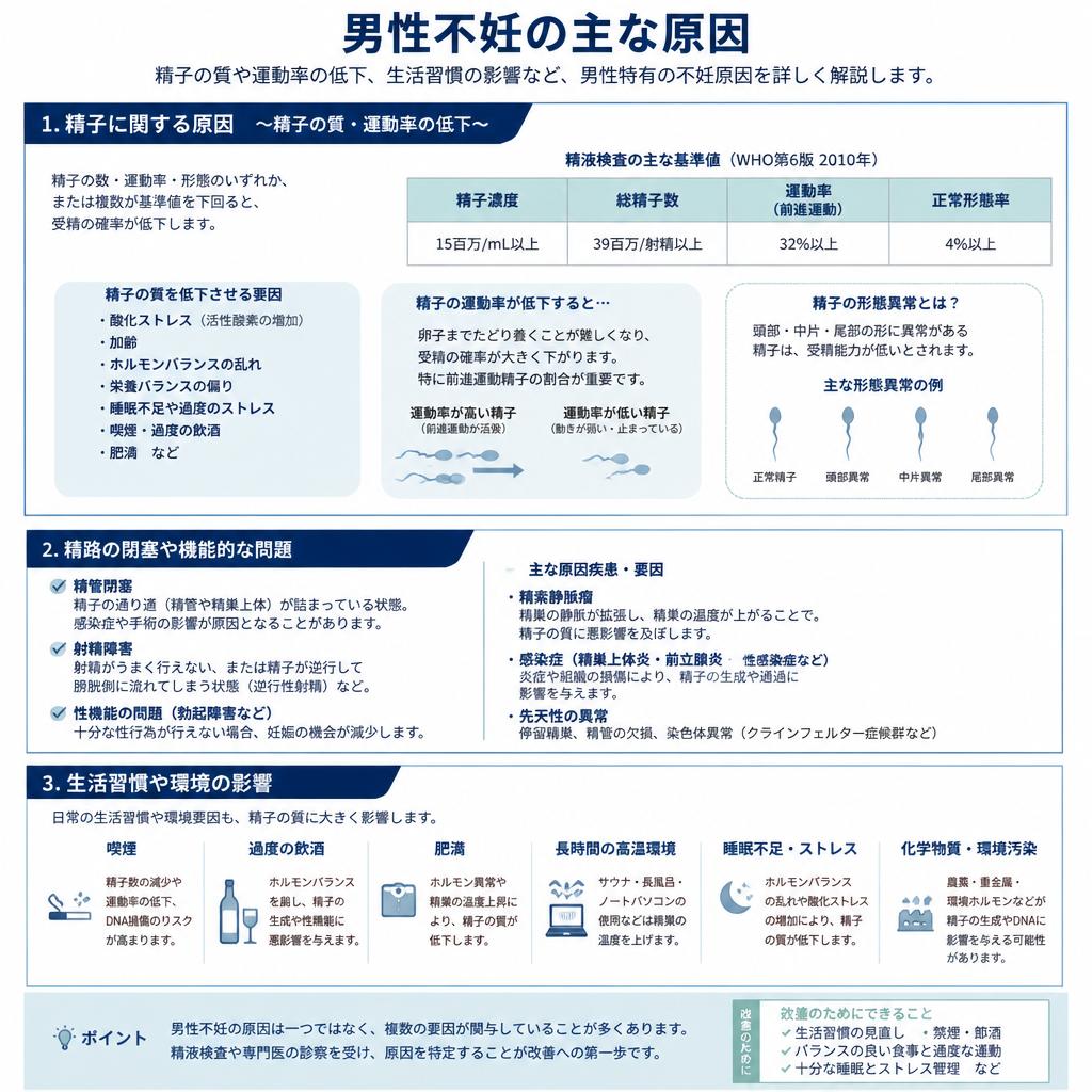 2. 男性に多い不妊の原因