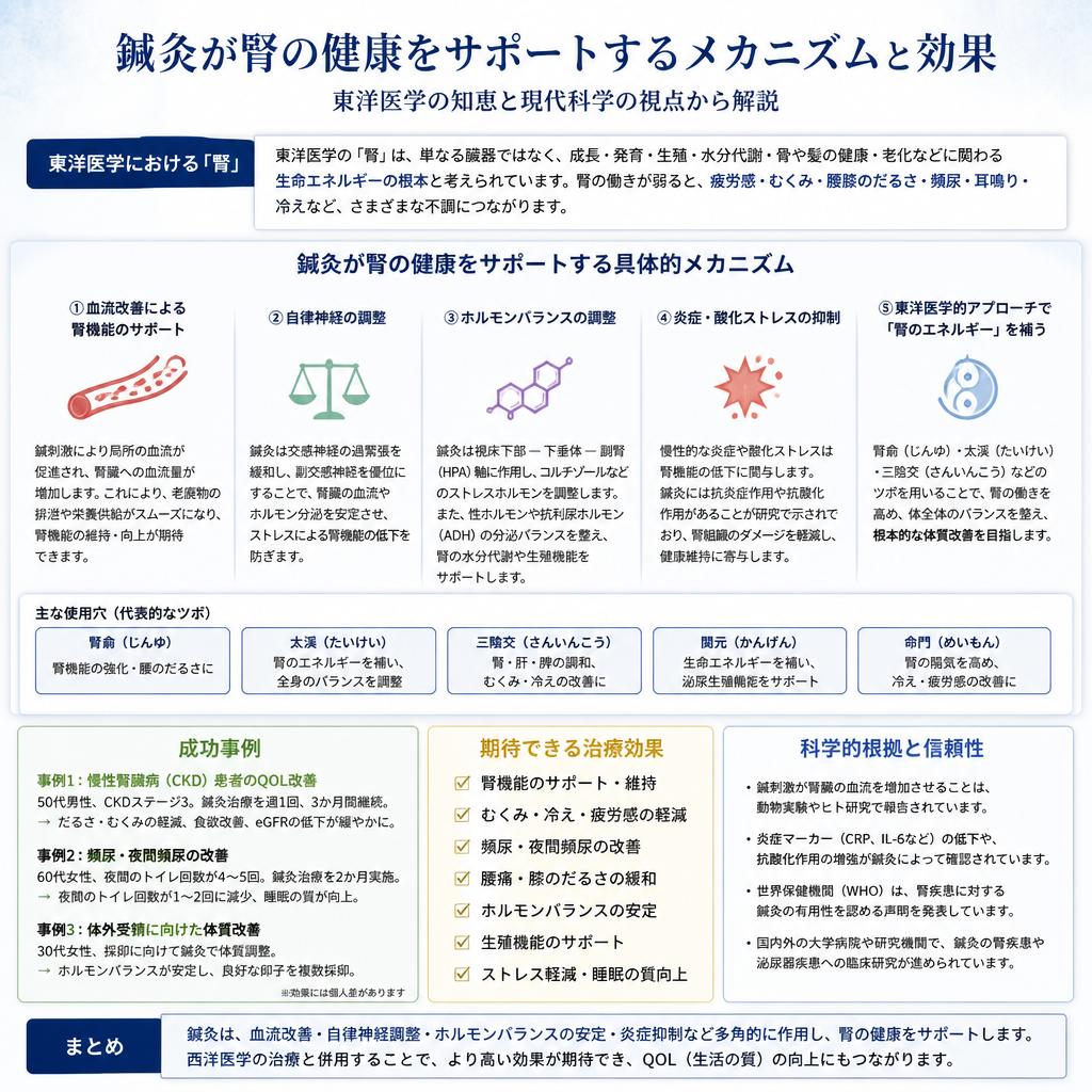 鍼灸による腎の活性化