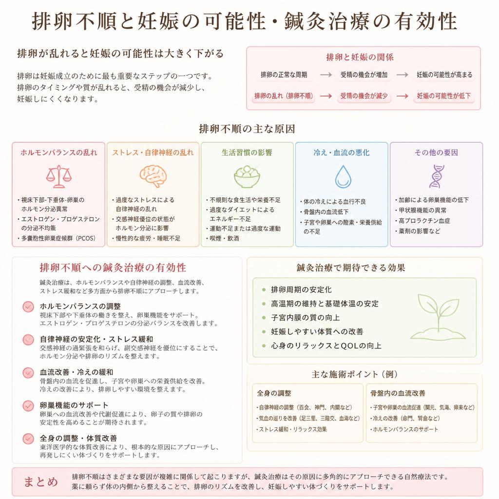 排卵の乱れが不妊に与える影響