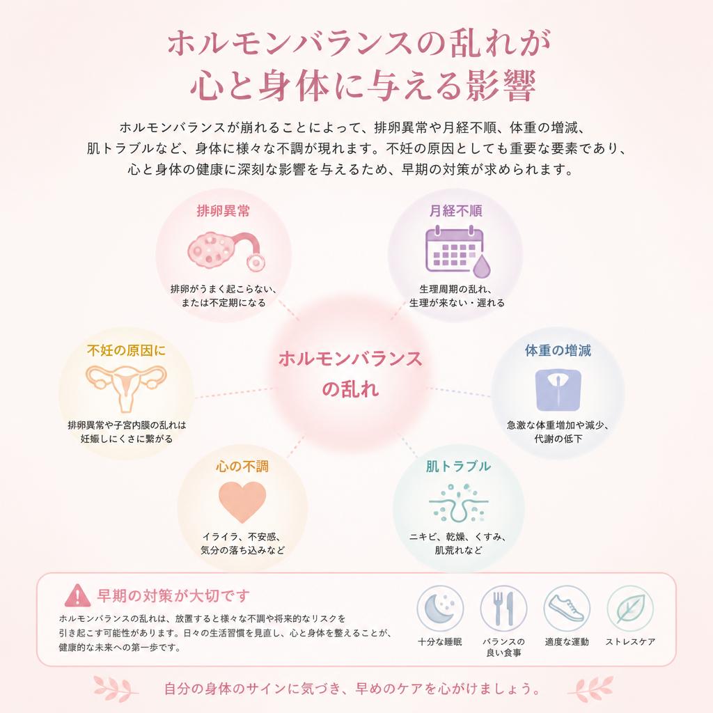 ホルモンバランスの乱れがもたらす影響