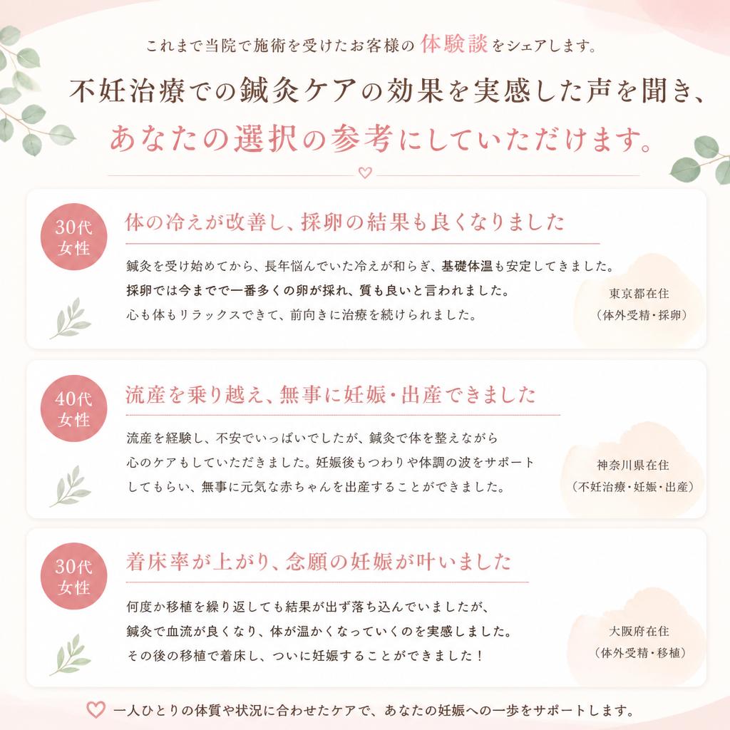 お客様の声：実際の成功体験