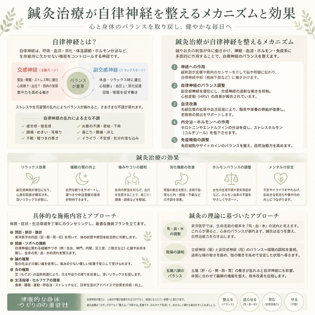 鍼灸がもたらす自律神経の安定