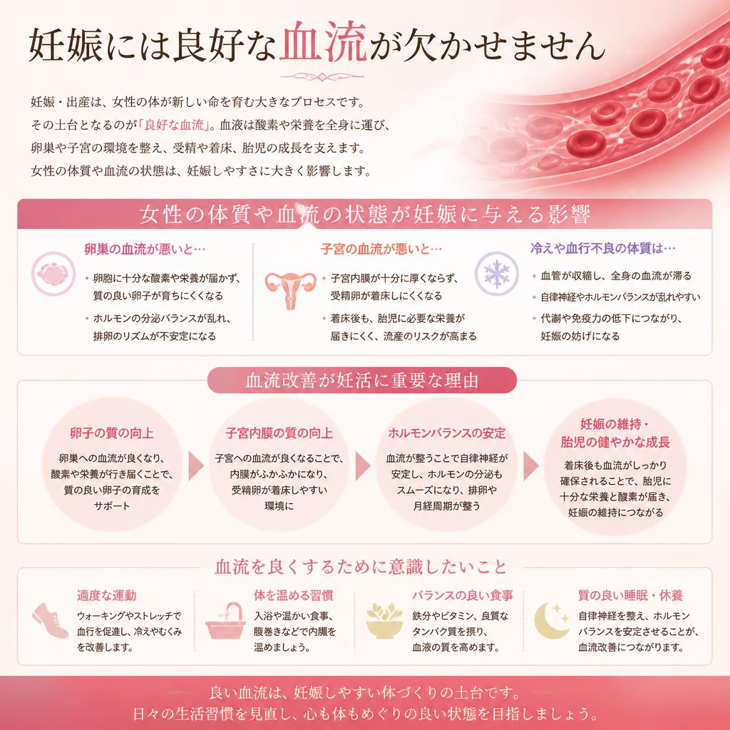血流と妊娠の関係