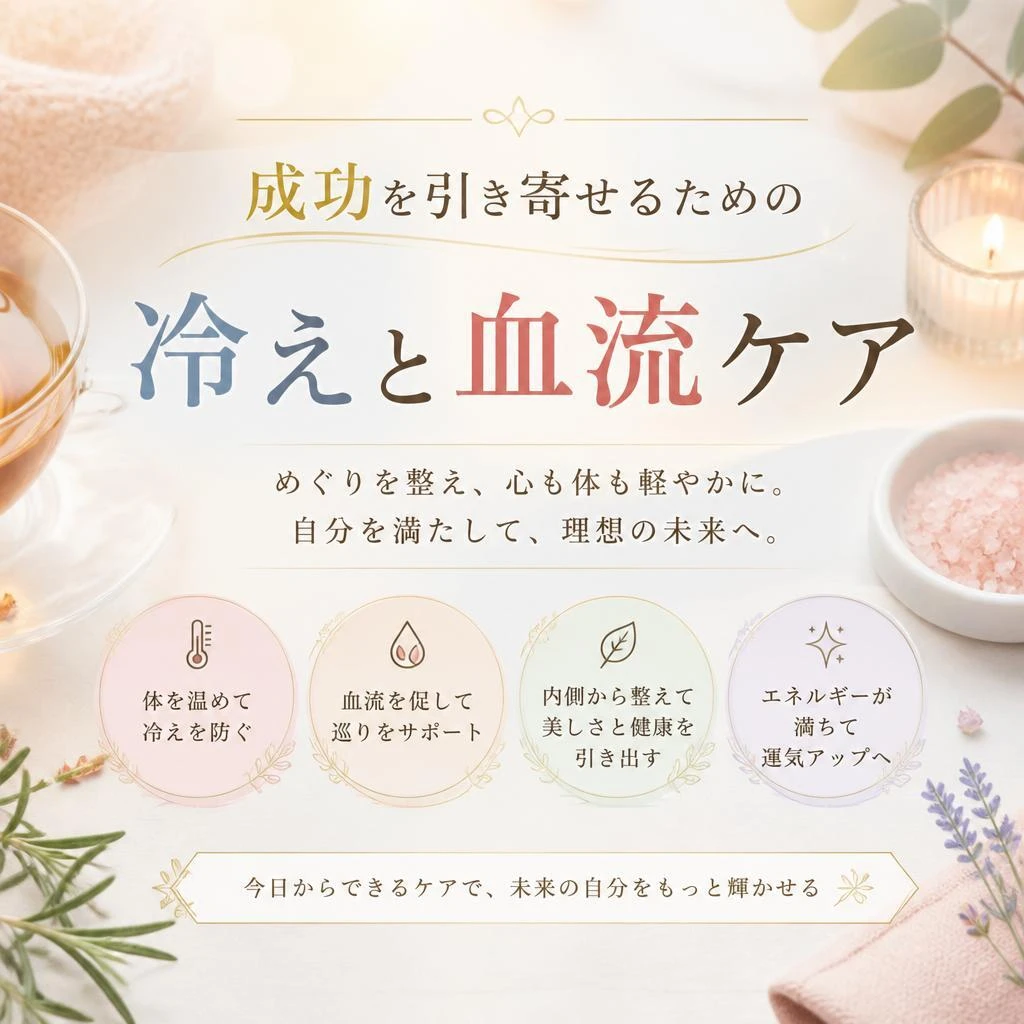 成功を引き寄せるための冷えと血流ケア～不妊専門鍼灸院　銀のすず～