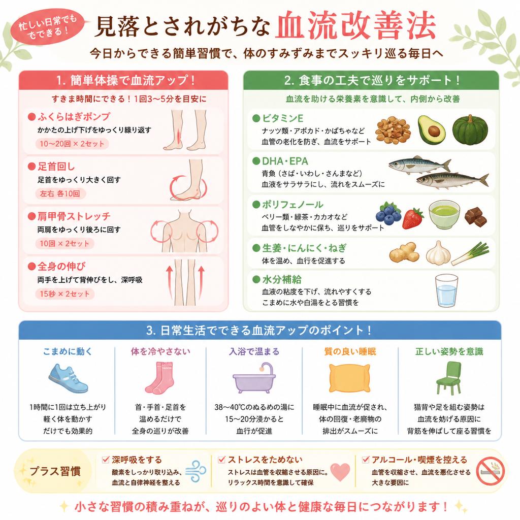 見落としがちな血流改善法