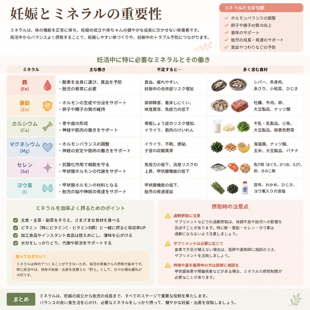 ミネラルで補う身体のバランス