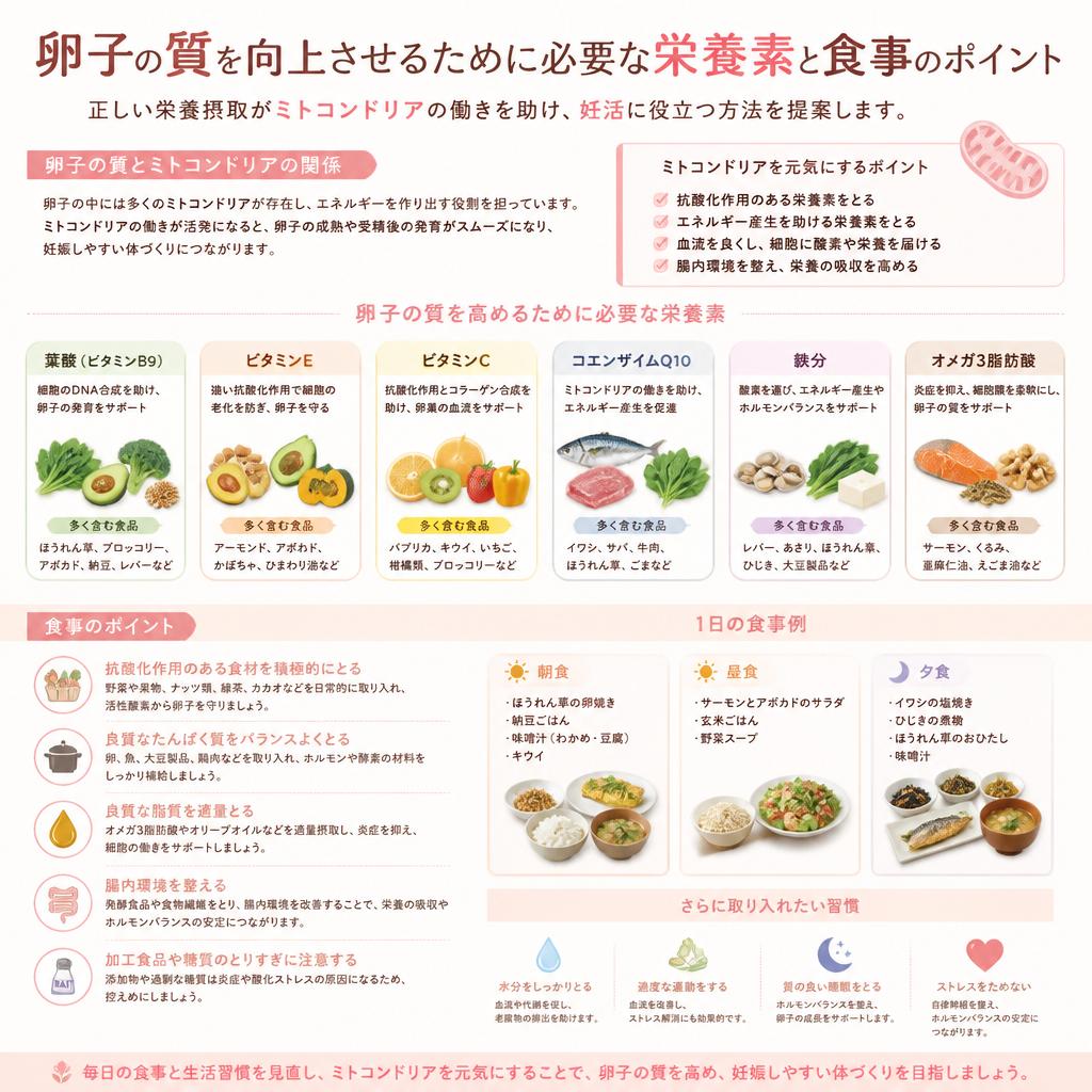栄養でサポートする卵子力