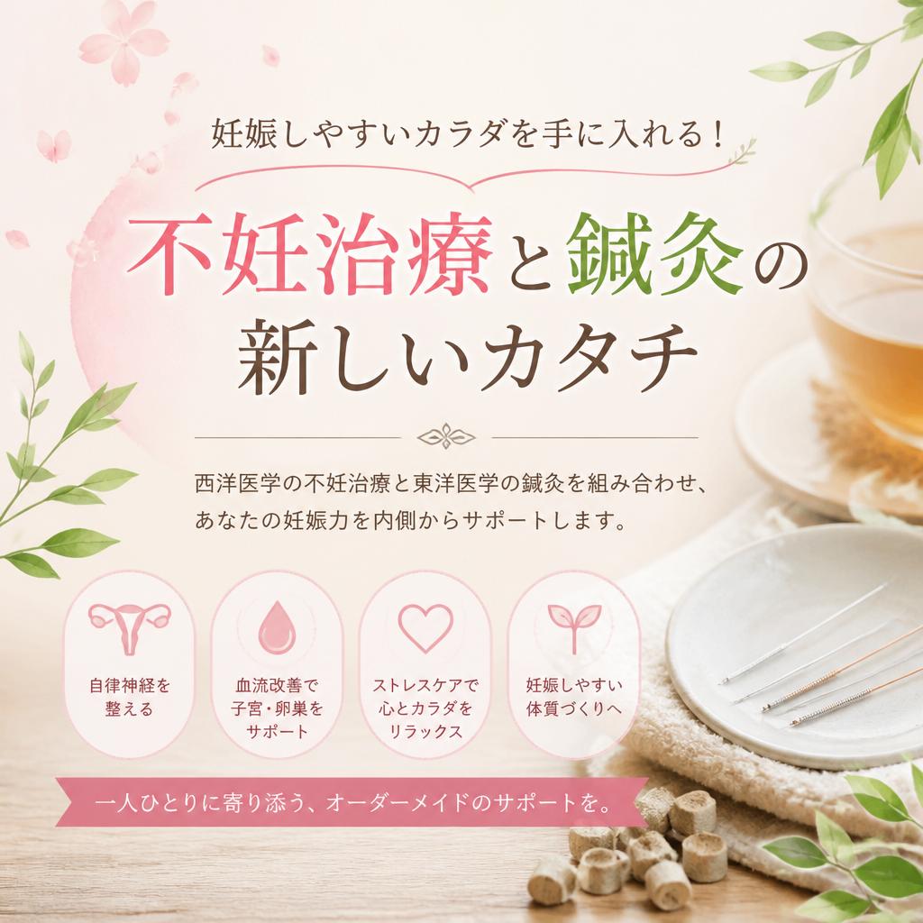 妊娠しやすいカラダを手に入れる！不妊治療と鍼灸の新しいカタチ