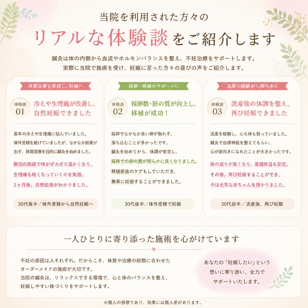実際の体験談