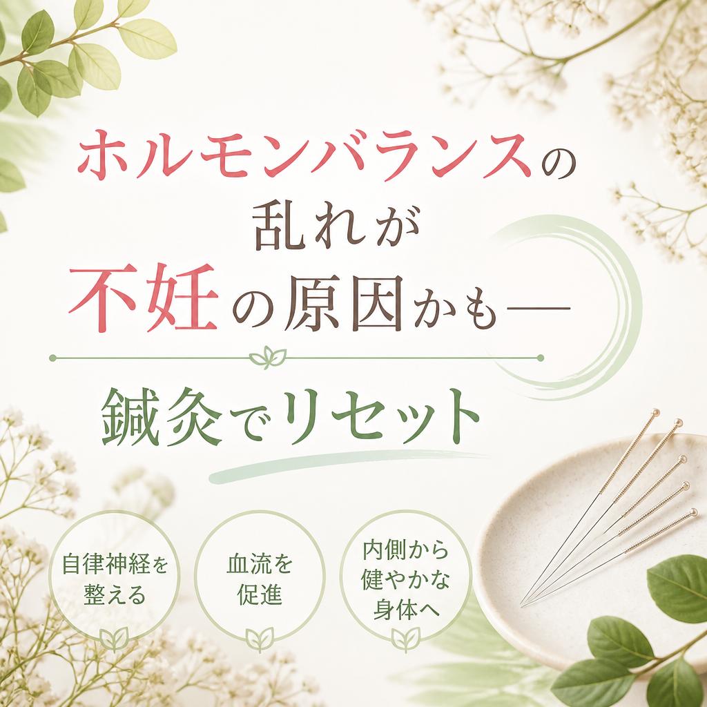 ホルモンバランスの乱れが不妊の原因かも―鍼灸でリセット