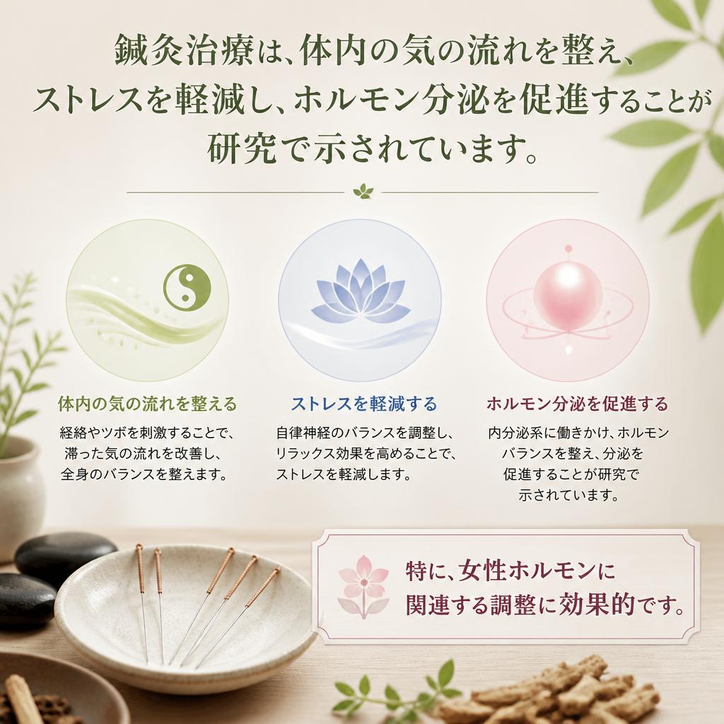 鍼灸がもたらすホルモン調整効果