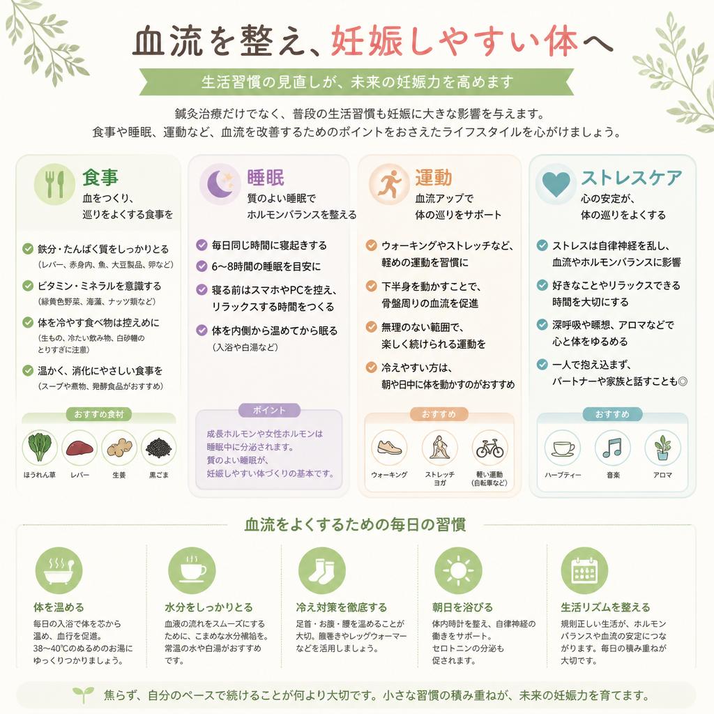 妊娠環境を整える生活習慣