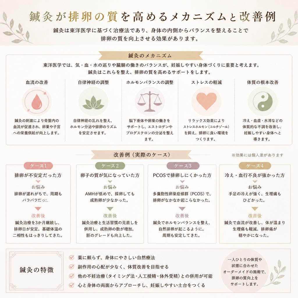 鍼灸が排卵の質を向上させる理由