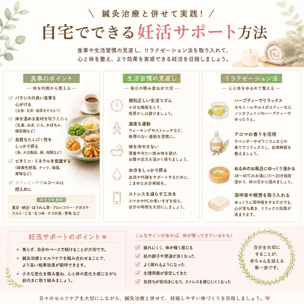 自宅でできるサポート方法