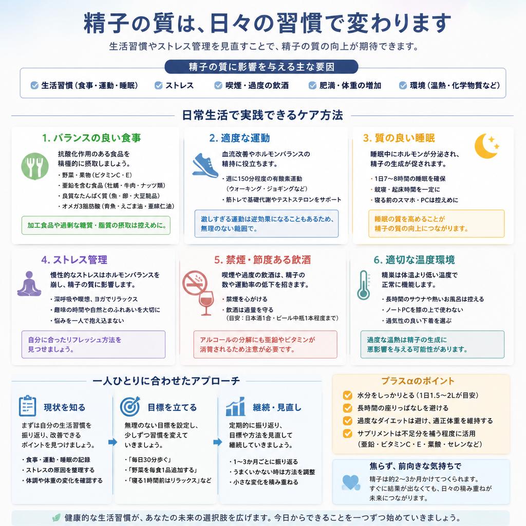 3. 男性の妊活に必要なケア