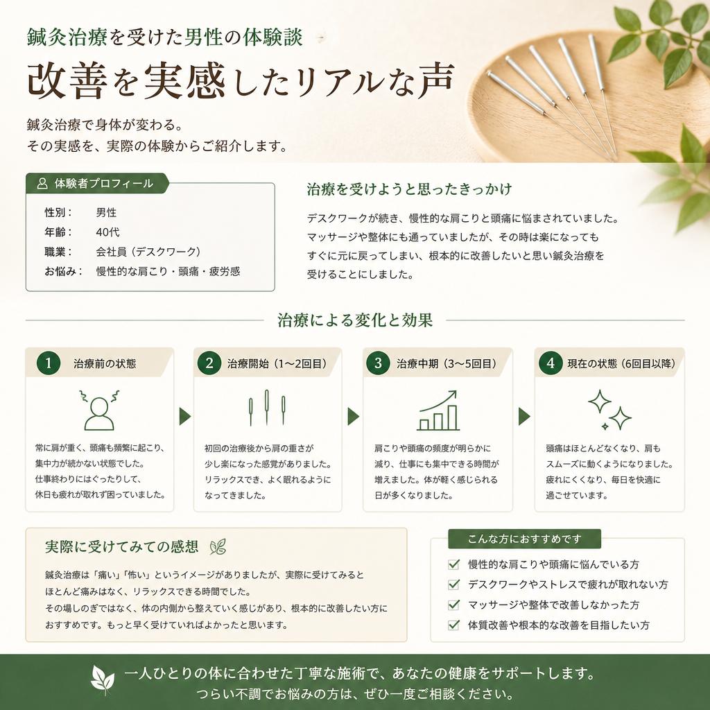 4. 実際の施術体験談