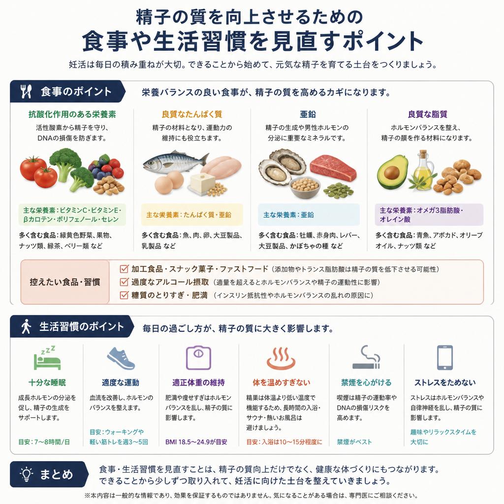 精子の健康を守るためにできること