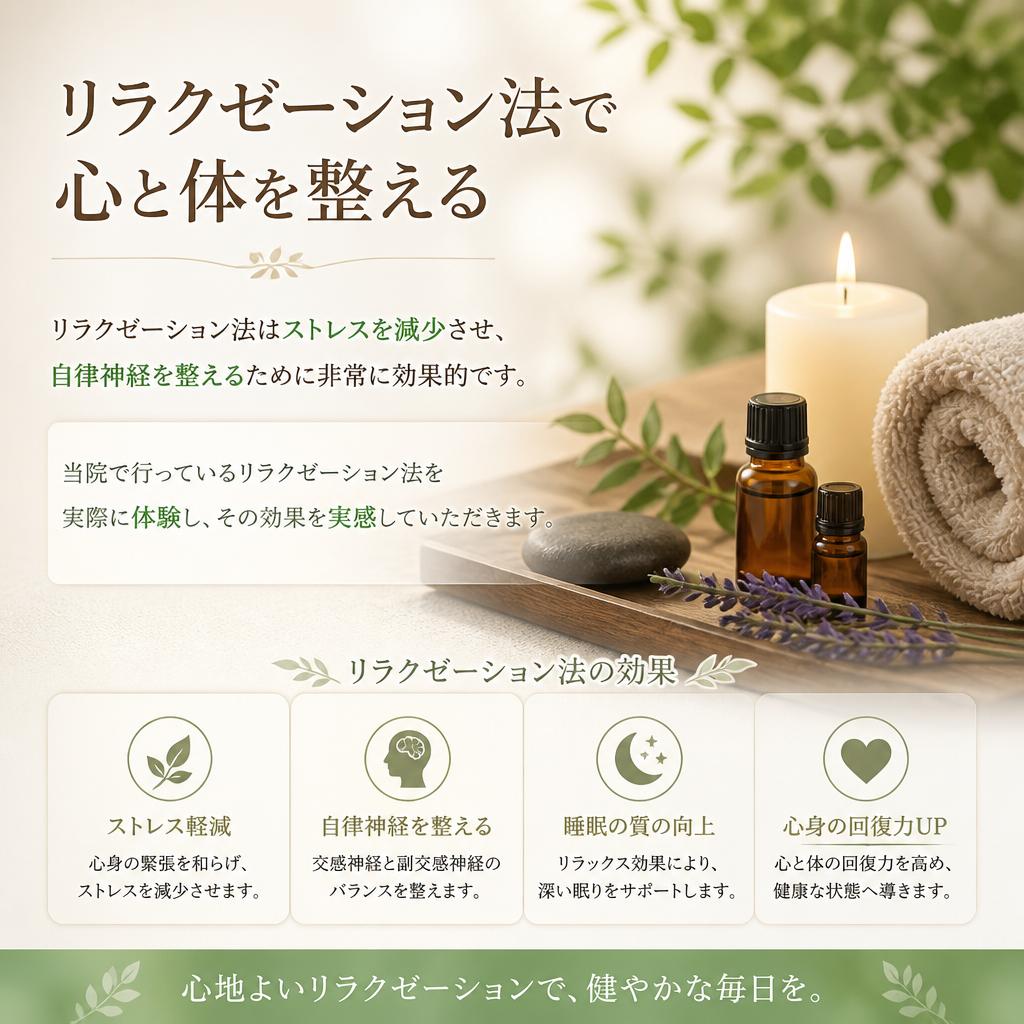 リラクゼーション法の重要性