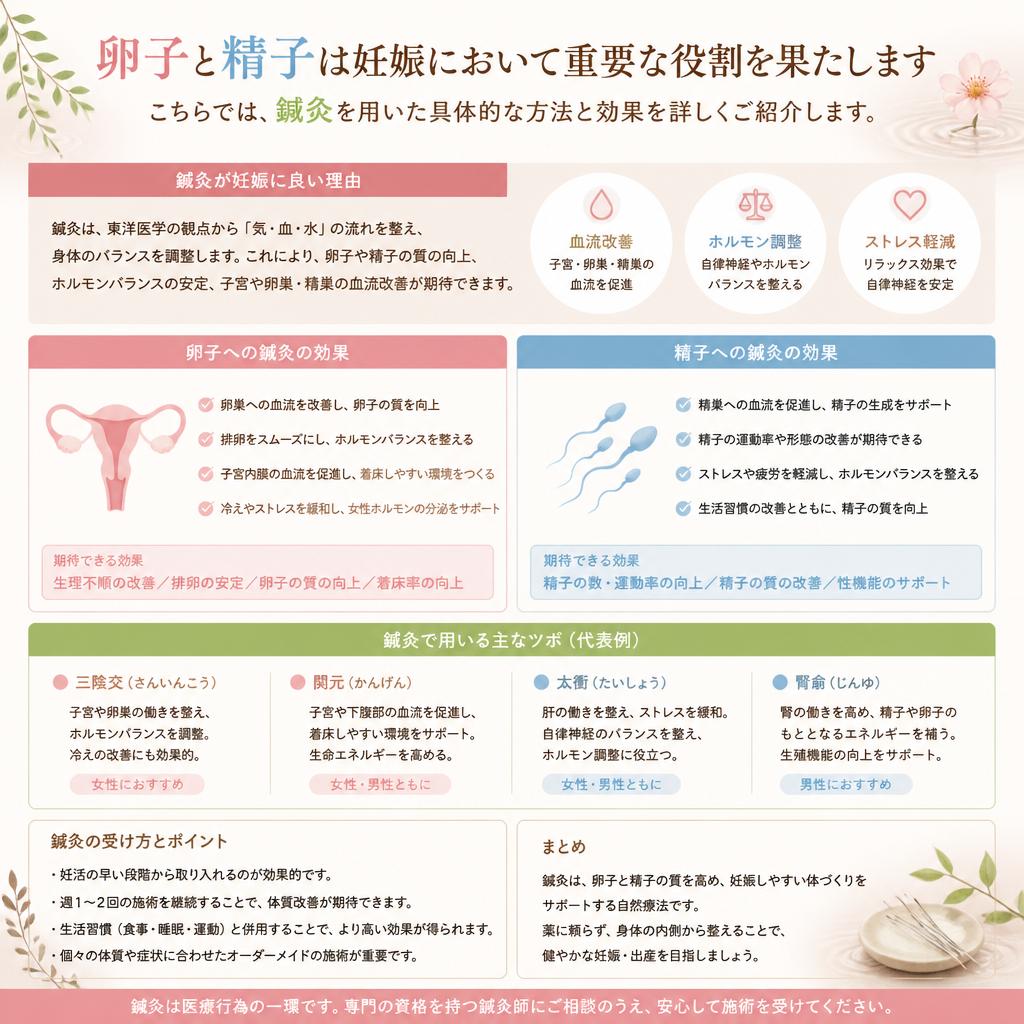 卵子と精子の質を高めるために