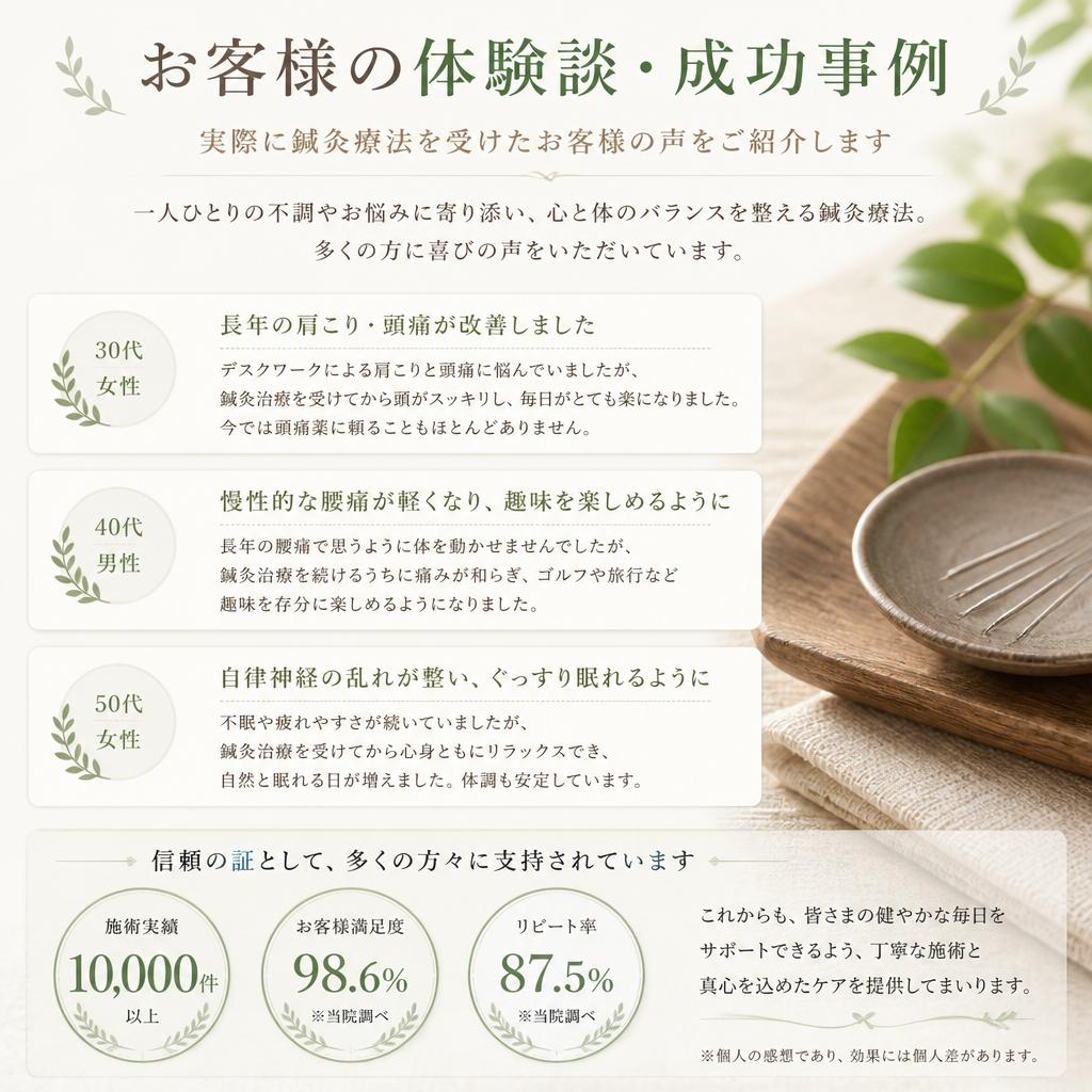 実績とお客様の声