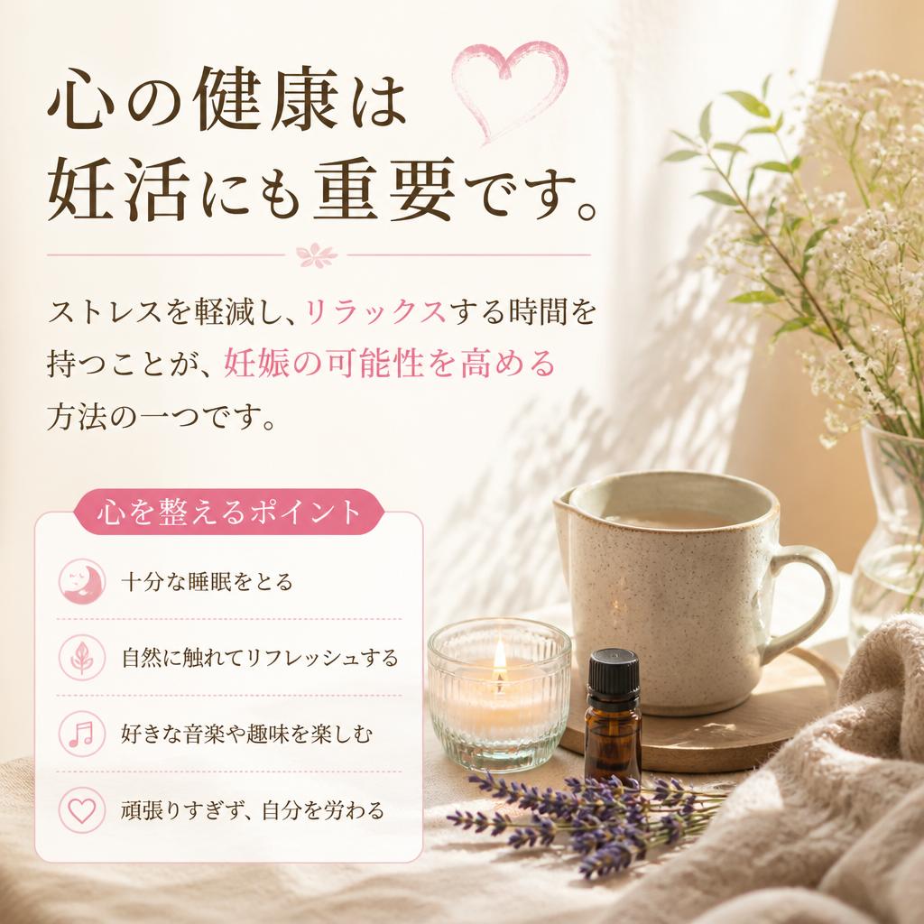 心の安定が妊活を支える