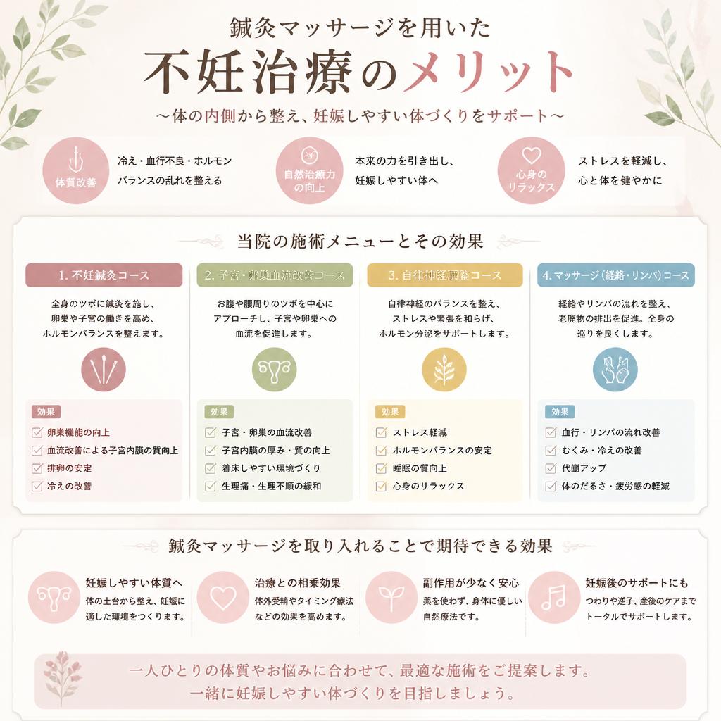 具体的な施術メニューのご紹介