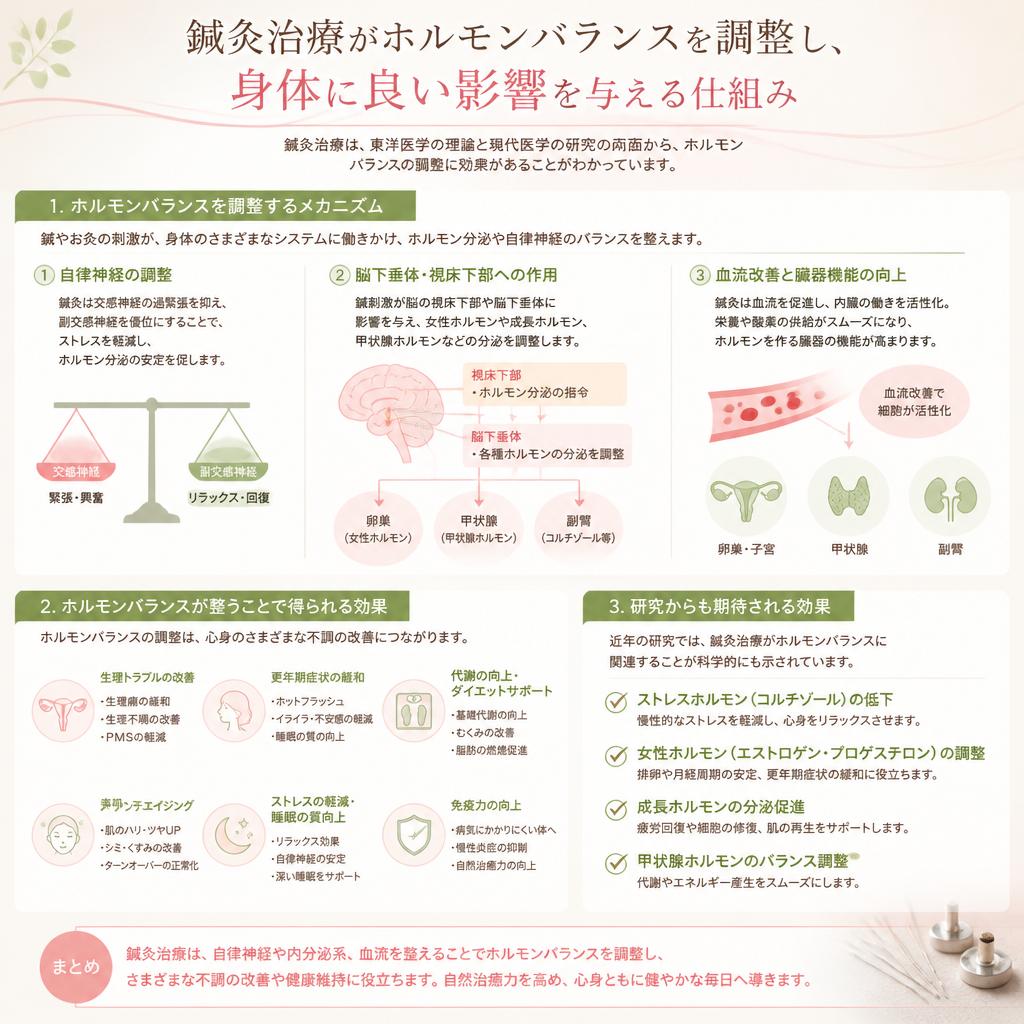 ホルモンバランスを整える鍼灸の力